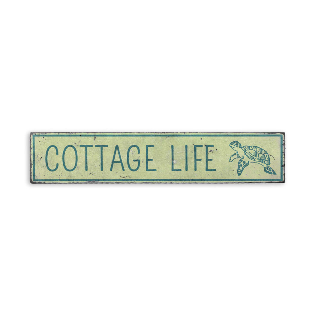 Cottage Life Rustic Wood Sign