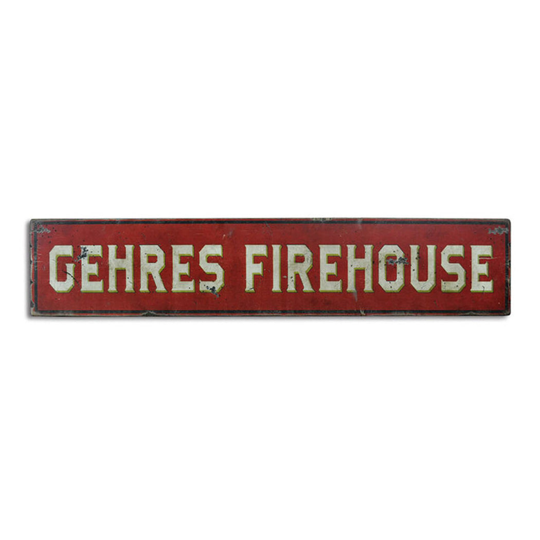 Fireman Rustic Wood Sign