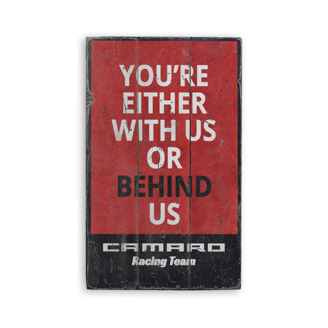 Camaro Racing Rustic Wood Sign – Lizton Sign Shop