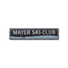 Water Ski Club Est. Date Rustic Wood Sign