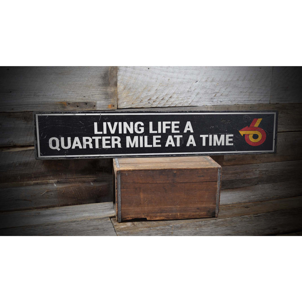 Car Racer Rustic Wood Sign