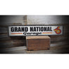 Grand National Garage Rustic Wood Sign