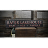 Lakehouse Bait Rustic Wood Sign