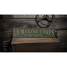 Marine Corps Camp Rustic Wood Sign