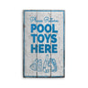 Pool Toys Rustic Wood Sign