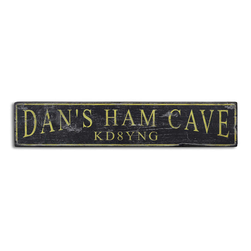 Ham Radio Rustic Wood Sign