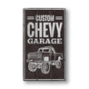 Custom Chevy Garage Rustic Wood Sign