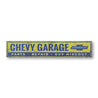 Chevy Garage Hideout Rustic Wood Sign