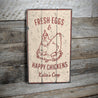 Happy Chicken Rustic Wood Sign