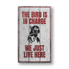 Funny Bird Rustic Wood Sign