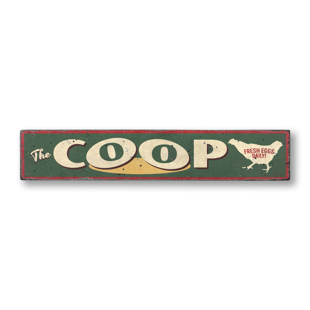 Coop Rustic Wood Sign