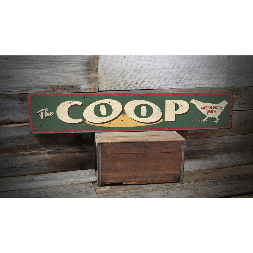 Coop Rustic Wood Sign