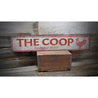 Chicken Coop Established Date Rustic Wood Sign