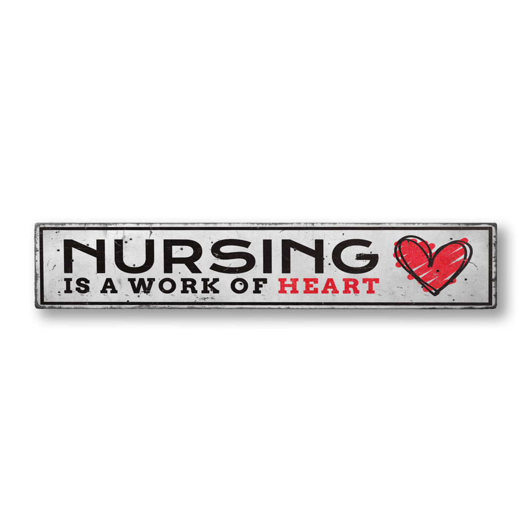 Nursing Rustic Wood Sign