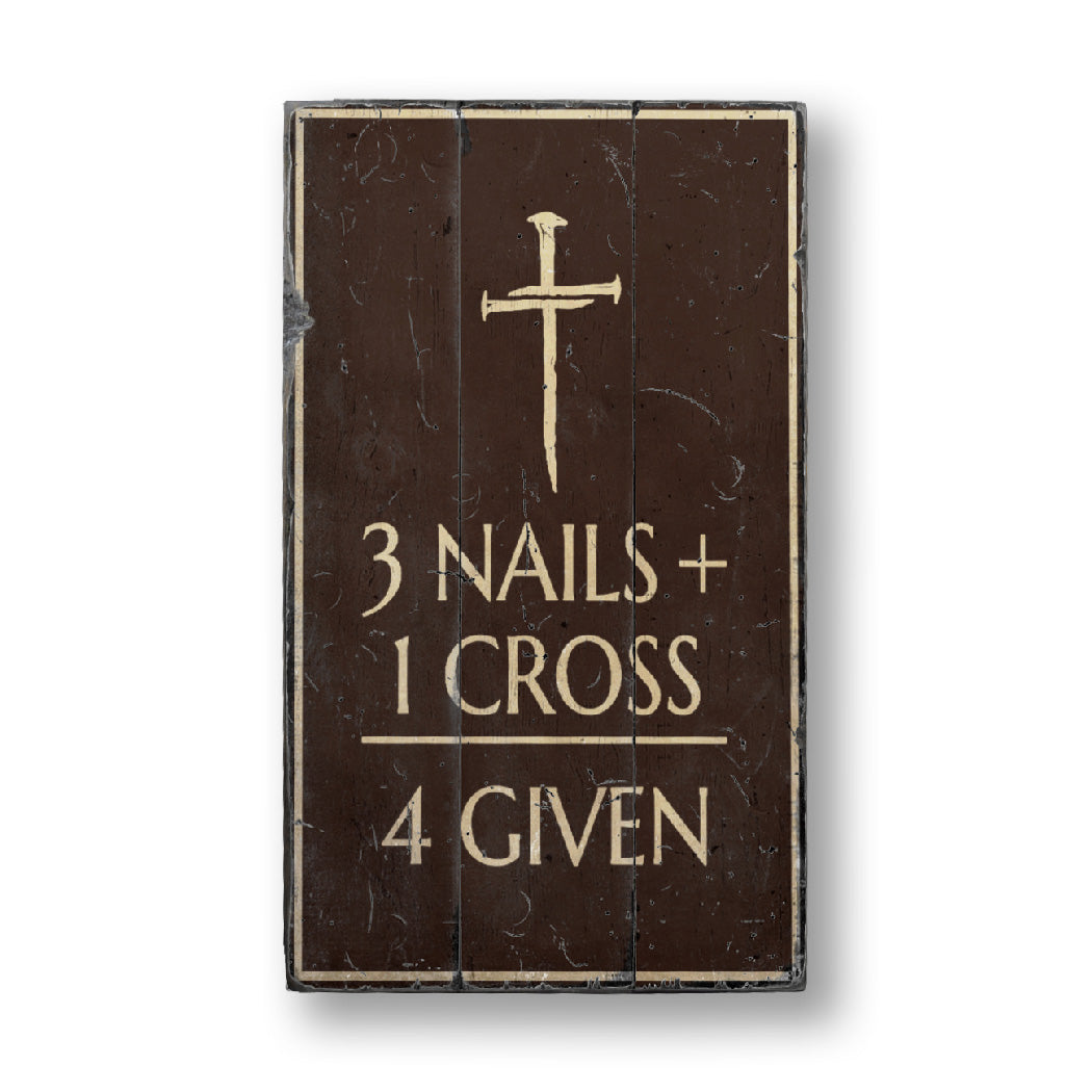 Christian Rustic Wood Sign