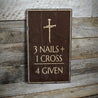 Christian Rustic Wood Sign