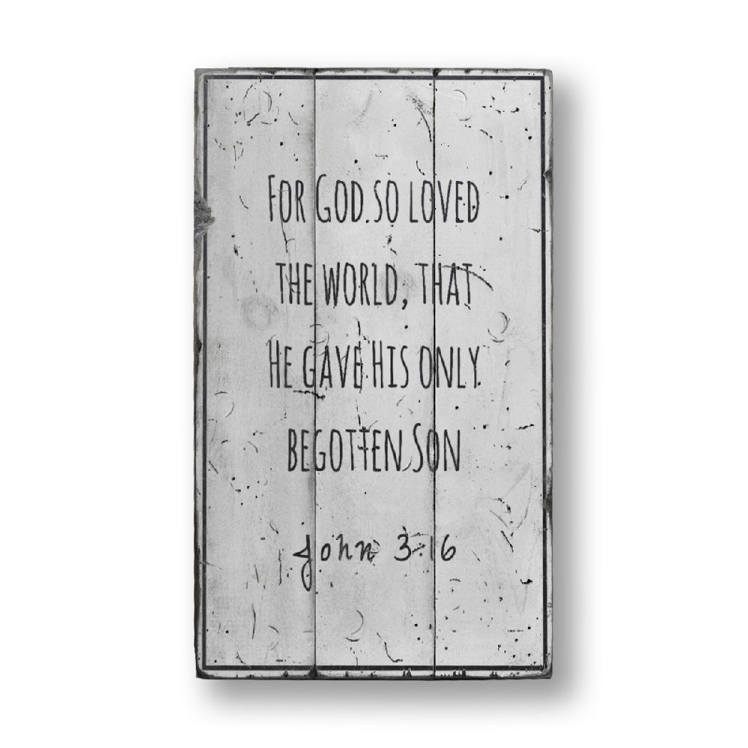 Bible Verse Rustic Wood Sign