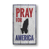 Pray for America Rustic Wood Sign