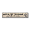 God Bless This Home Rustic Wood Sign