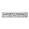 Farmers Market Fresh Local Rustic Wood Sign