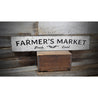 Farmers Market Fresh Local Rustic Wood Sign