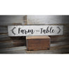 Farm to Table Rustic Wood Sign