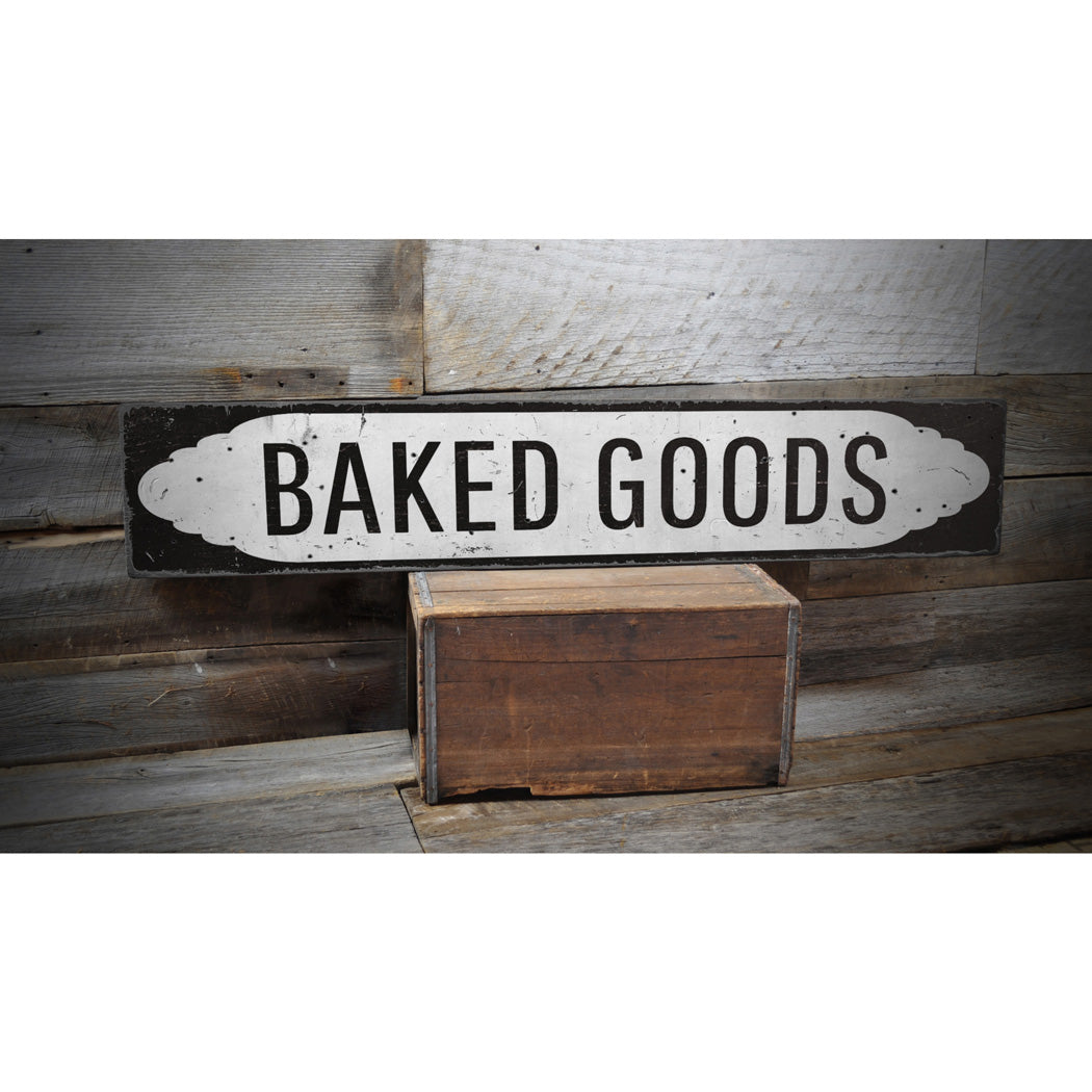 Baked Goods Rustic Wood Sign