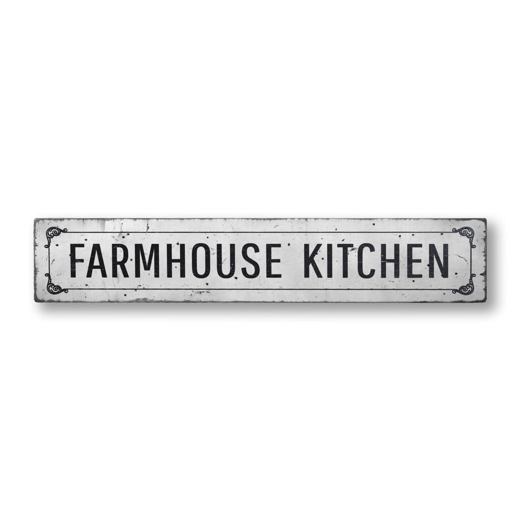 Vintage Farmhouse Kitchen Rustic Wood Sign