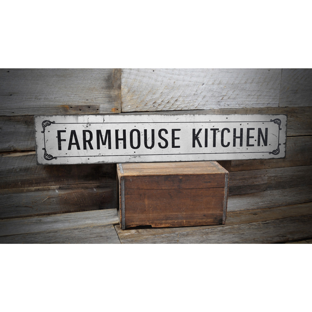 Vintage Farmhouse Kitchen Rustic Wood Sign