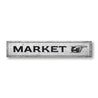 Market Directional Rustic Wood Sign