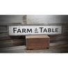 Farm To Table Kitchen Rustic Wood Sign