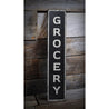 Vertical Grocery Wood Sign