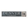 Denver Colorado City Rustic Wood Sign