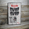 Chop Shop Halloween Rustic Wood Sign