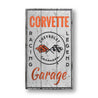 Vintage Chevy Corvette Garage Rustic Wood Sign