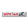 Vette Cave Chevy Corvette Rustic Wood Sign