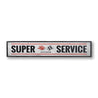 Chevy Corvette Super Service Rustic Wood Sign