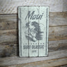 Maui Surfing Rustic Wood Sign