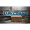 Out to Sea Boathouse Rustic Wood Sign