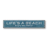 Life is a Beach Enjoy the Waves Rustic Wood Sign