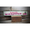 Gangsta Wrapper Funny Christmas Rustic Wood Sign