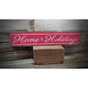 Home for the Holidays Rustic Wood Sign