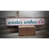 Winter Mittens Rustic Wood Sign