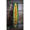 Vertical Tiki Wood Sign