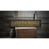 Havana Room Fine Cigar Rustic Wood Sign