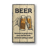 Great Story Beer Rustic Wood Sign