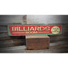 Vintage Billiards Room Wood Sign