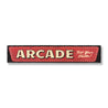 Vintage Arcade Wood Sign