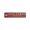 Devil's Knob Golf Destination Rustic Wood Sign