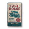 Pontoon Lakehouse Wood Sign